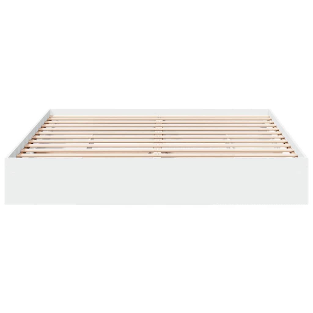 vidaXL Bed Frame with Drawers without Mattress White 200x200 cm