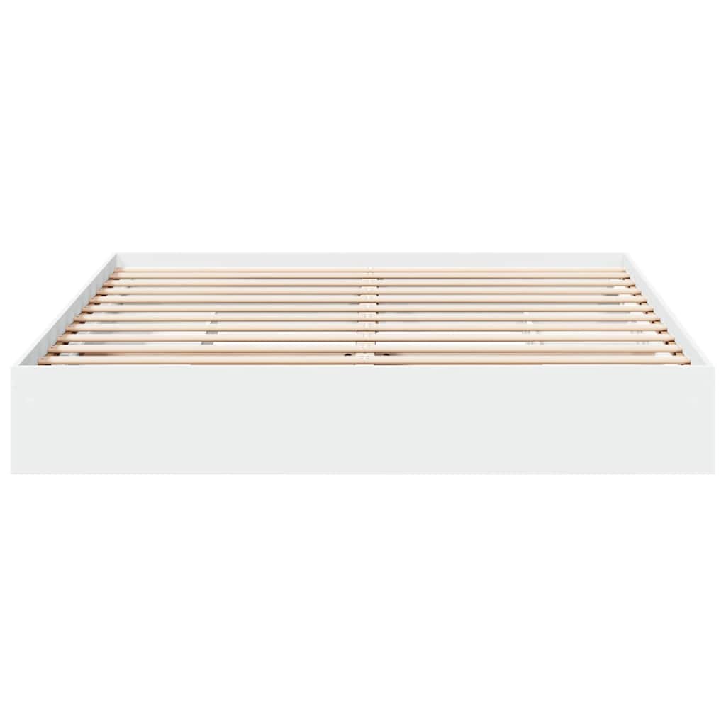 vidaXL Bed Frame with Drawers without Mattress White 200x200 cm