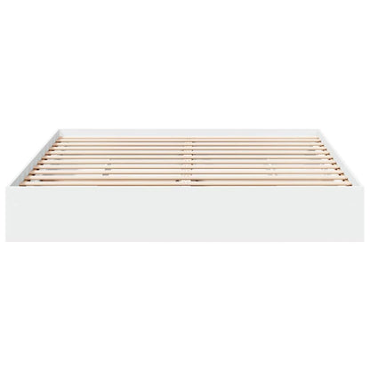 vidaXL Bed Frame with Drawers without Mattress White 200x200 cm