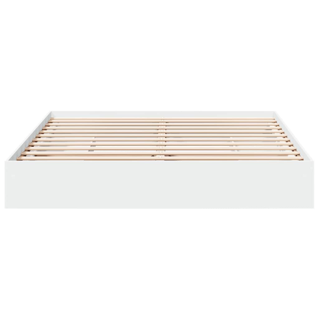 vidaXL Bed Frame with Drawers without Mattress White 180x200 cm