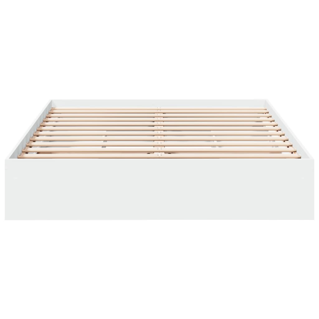 vidaXL Bed Frame with Drawers without Mattress White 160x200 cm