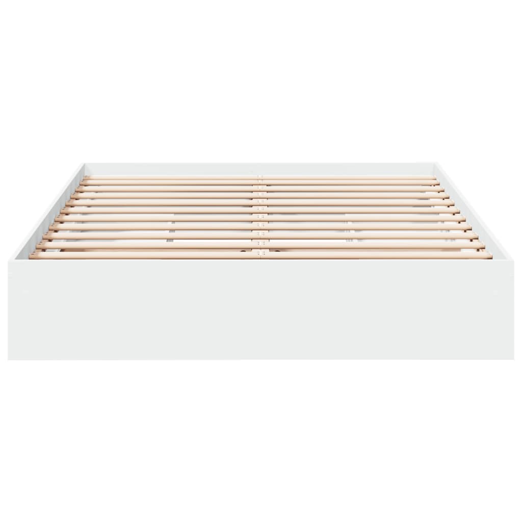 vidaXL Bed Frame with Drawers without Mattress White 150x200 cm King Size
