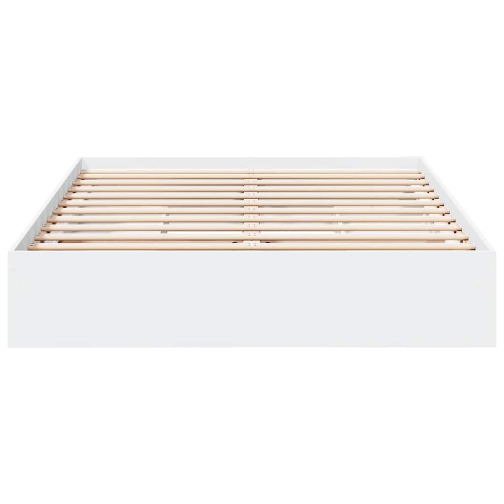 vidaXL Bed Frame with Drawers without Mattress White 150x200 cm