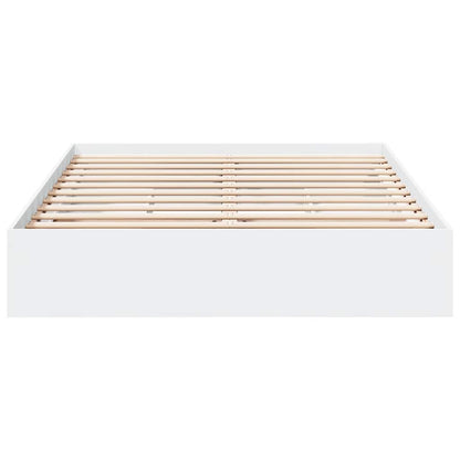 vidaXL Bed Frame with Drawers without Mattress White 150x200 cm