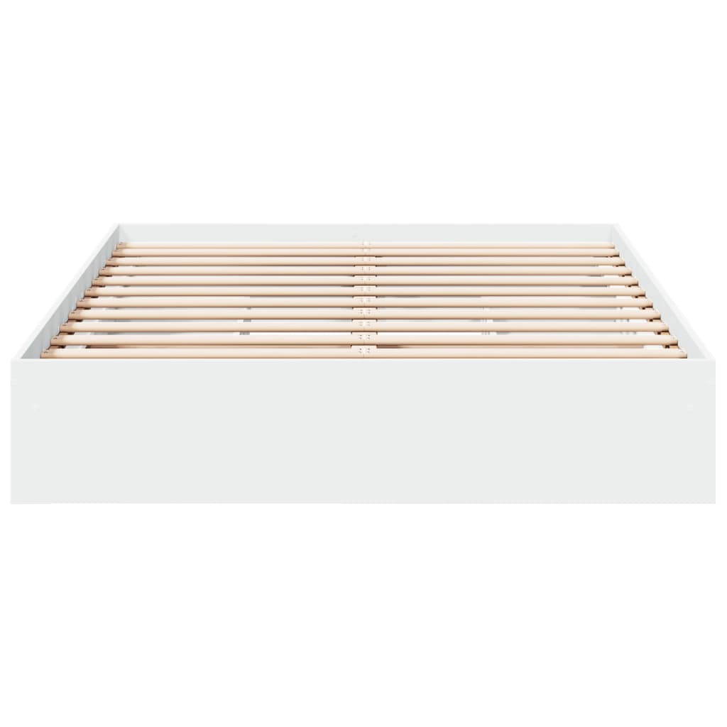 vidaXL Bed Frame with Drawers without Mattress White 140x200 cm