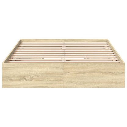vidaXL Bed Frame with Drawers without Mattress Sonoma Oak 120x200 cm