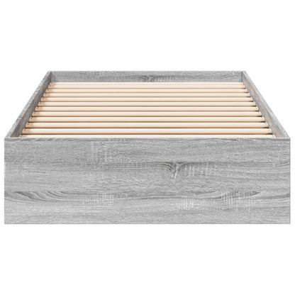 vidaXL Bed Frame with Drawers without Mattress Grey Sonoma 90x200 cm