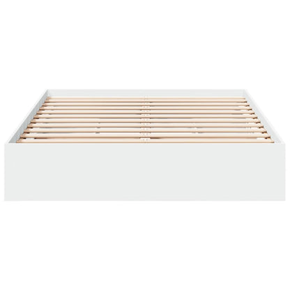 vidaXL Bed Frame with Drawers without Mattress White 140x190 cm