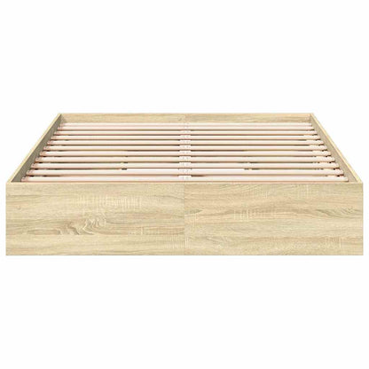 vidaXL Bed Frame with Drawers without Mattress Sonoma Oak 140x190 cm
