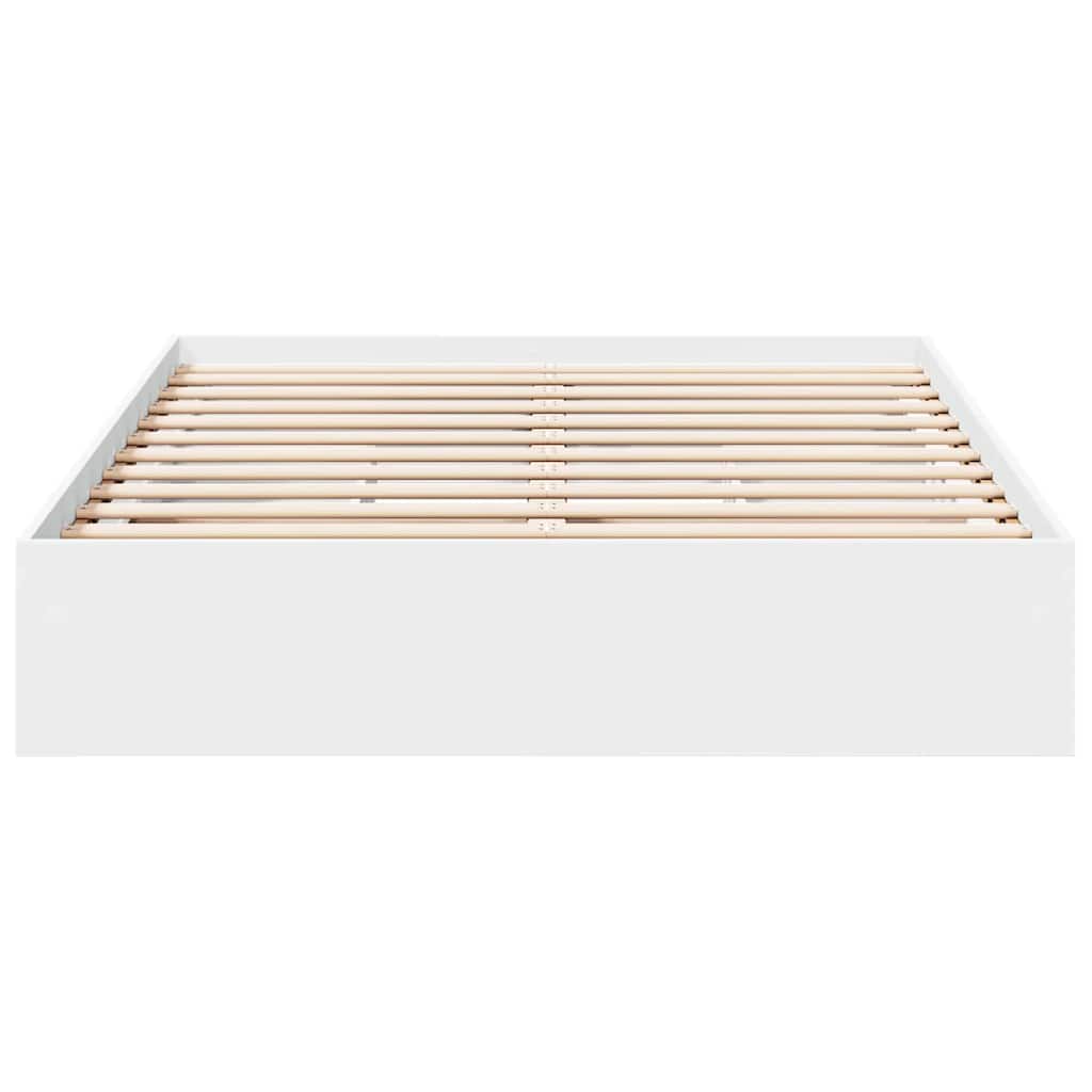 vidaXL Bed Frame with Drawers without Mattress White 120x190 cm