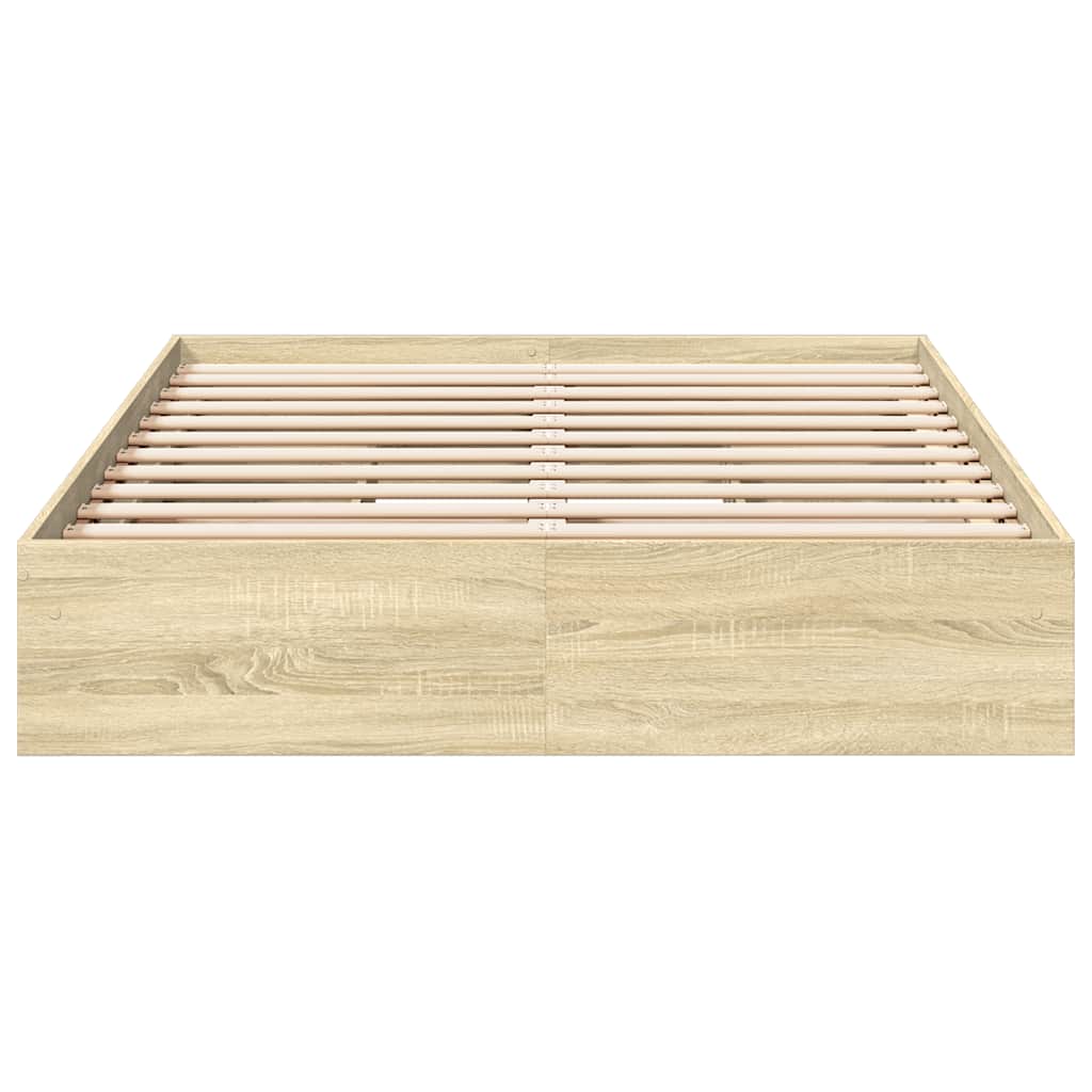 vidaXL Bed Frame with Drawers without Mattress Sonoma Oak 120x190 cm