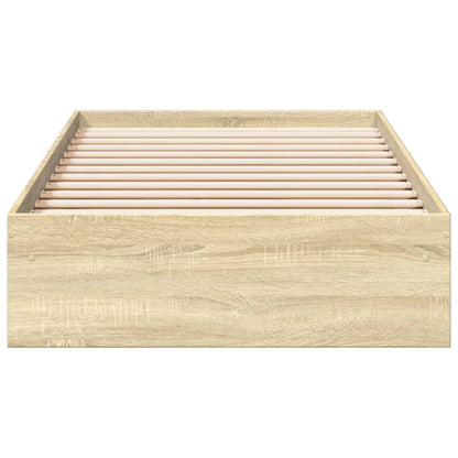 vidaXL Bed Frame with Drawers without Mattress Sonoma Oak 90x190 cm Single