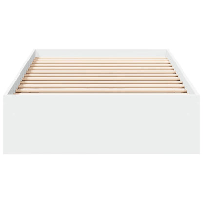 vidaXL Bed Frame with Drawers without Mattress White 75x190 cm Small Single