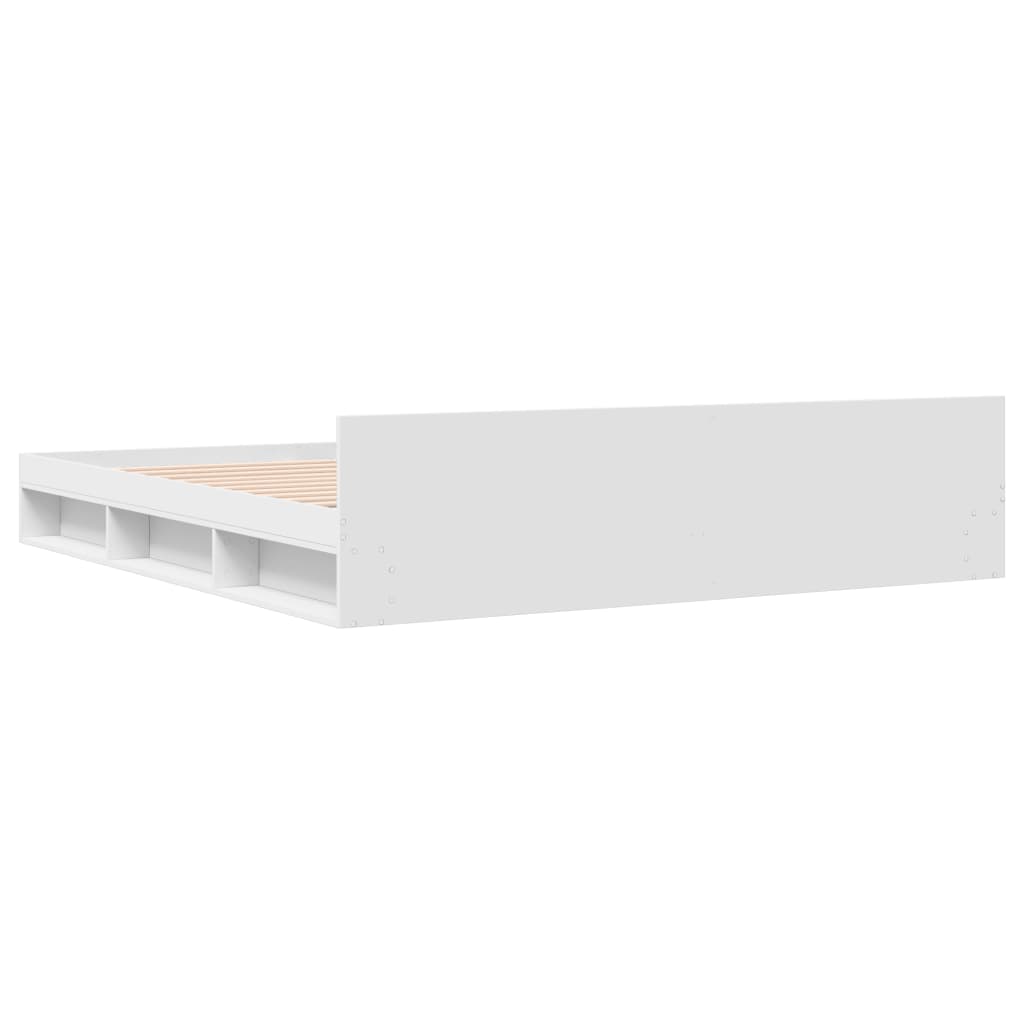 vidaXL Bed Frame with Drawers without Mattress White 180x200 cm Super King