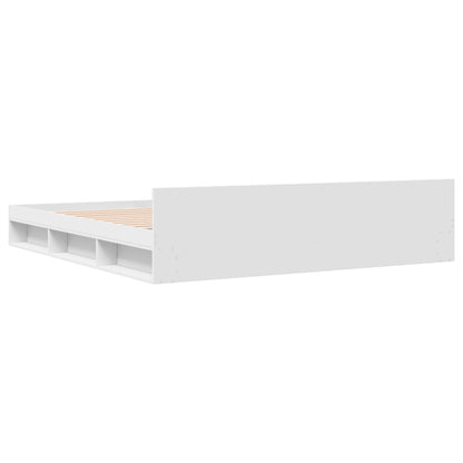 vidaXL Bed Frame with Drawers without Mattress White 180x200 cm Super King