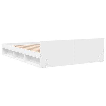 vidaXL Bed Frame with Drawers without Mattress White 140x200 cm