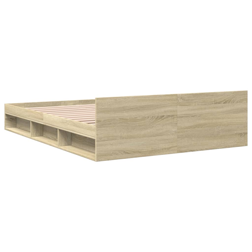 vidaXL Bed Frame with Drawers without Mattress Sonoma Oak 120x200 cm