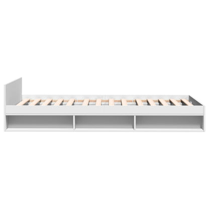 vidaXL Bed Frame with Drawer without Mattress White 75x190 cm Small Single