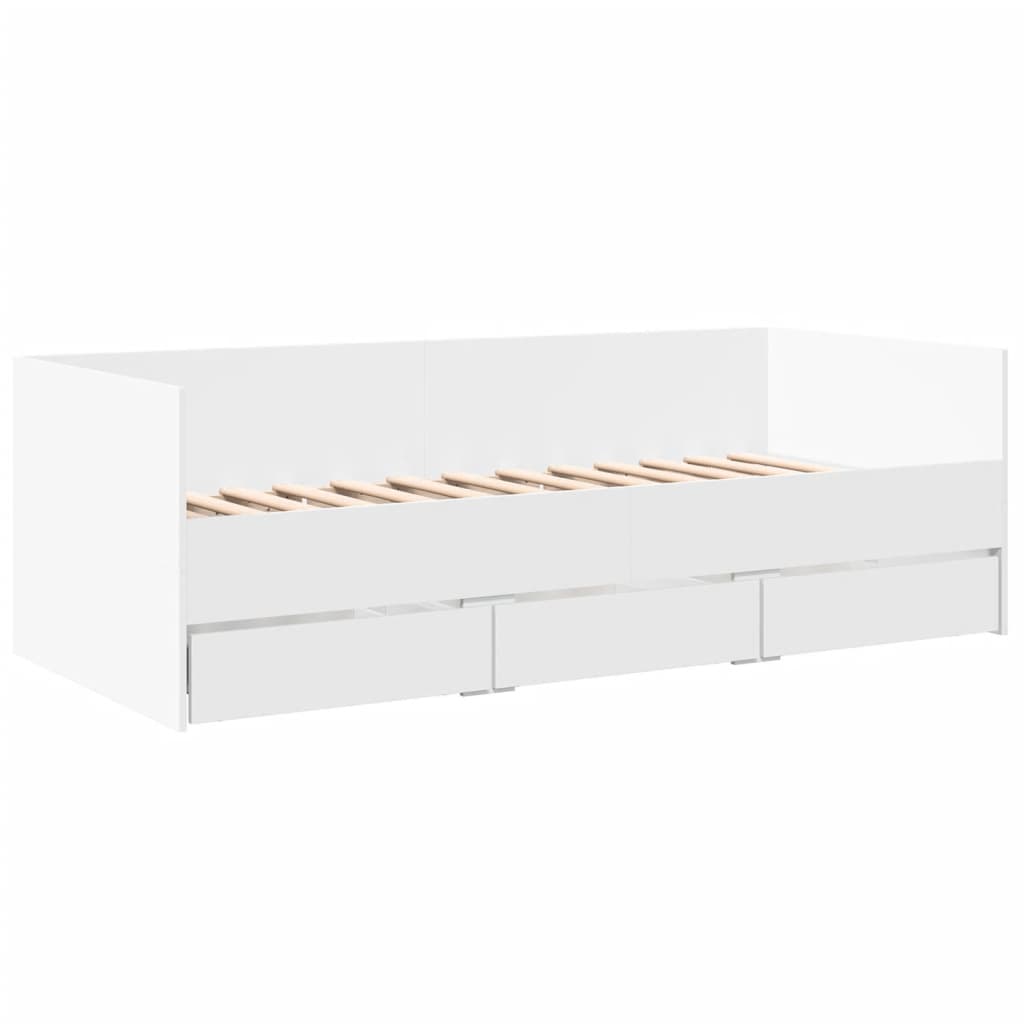 vidaXL Daybed | White | Engineered wood | Single