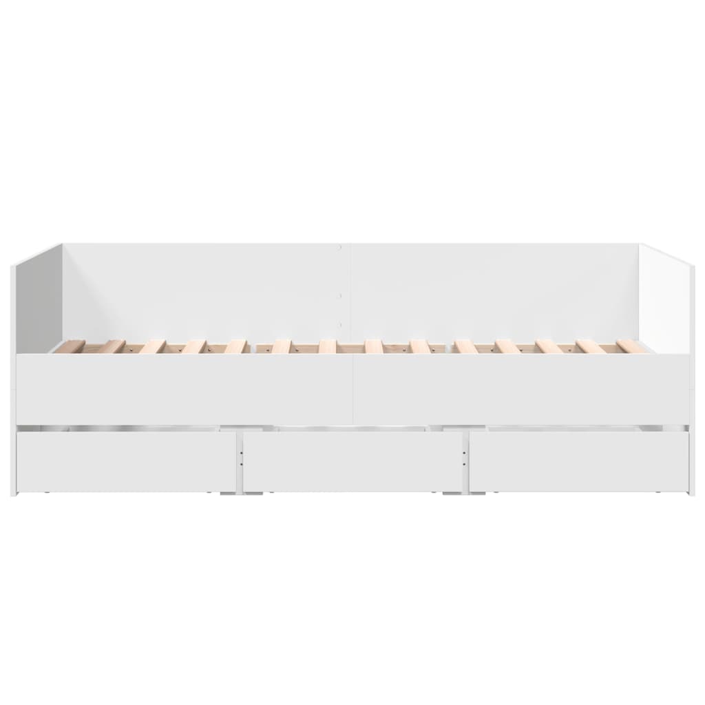vidaXL Daybed | White | Engineered wood | Single