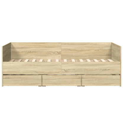 vidaXL Daybed | Sonoma Oak | Engineered wood | Single | Convertible