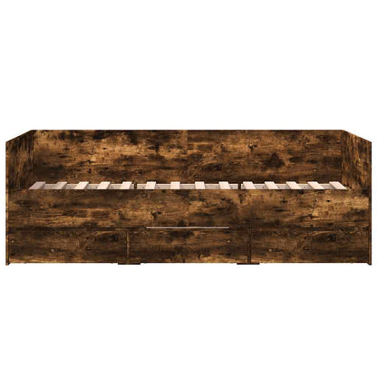 vidaXL Daybed | Smoked oak | Engineered wood | Single |  Convertible Sofa Bed
