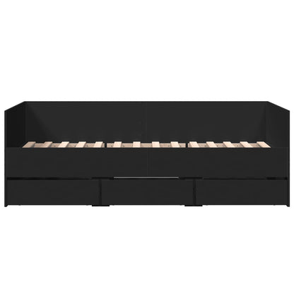 vidaXL Daybed | Black | Engineered wood | Small Single