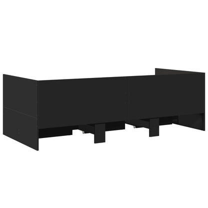 vidaXL Daybed | Black | Engineered wood | Small Single