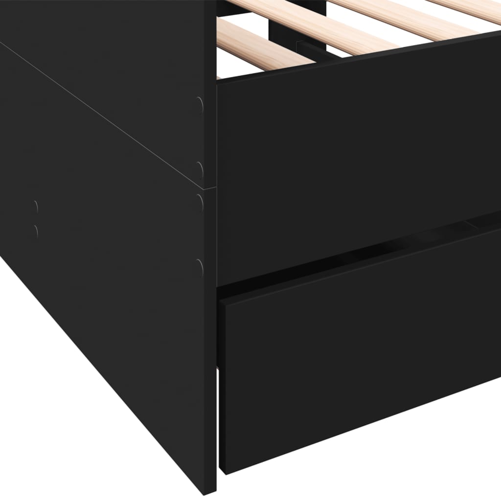 vidaXL Daybed | Black | Engineered wood | Small Single