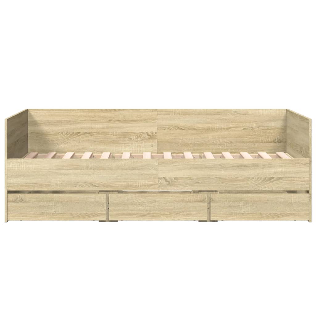 vidaXL Daybed | Sonoma Oak | Engineered Wood | Small Single