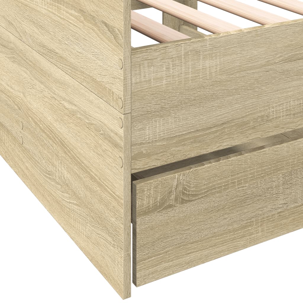 vidaXL Daybed | Sonoma Oak | Engineered Wood | Small Single