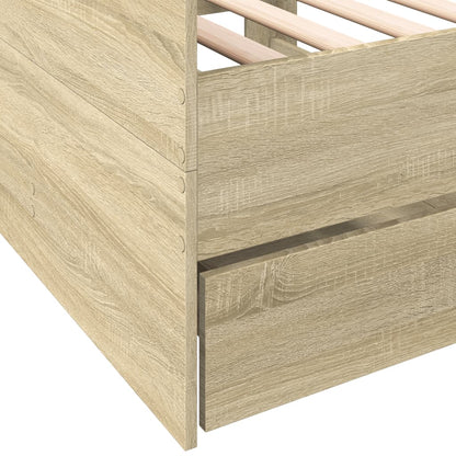 vidaXL Daybed | Sonoma Oak | Engineered Wood | Small Single