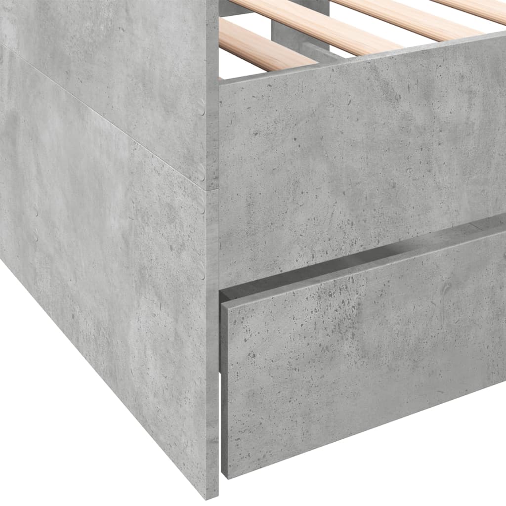 vidaXL Daybed | Concrete grey | Engineered wood | Small Single
