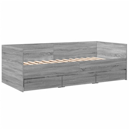 vidaXL Daybed | Grey Sonoma | Engineered wood | Small Single