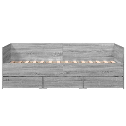 vidaXL Daybed | Grey Sonoma | Engineered wood | Small Single