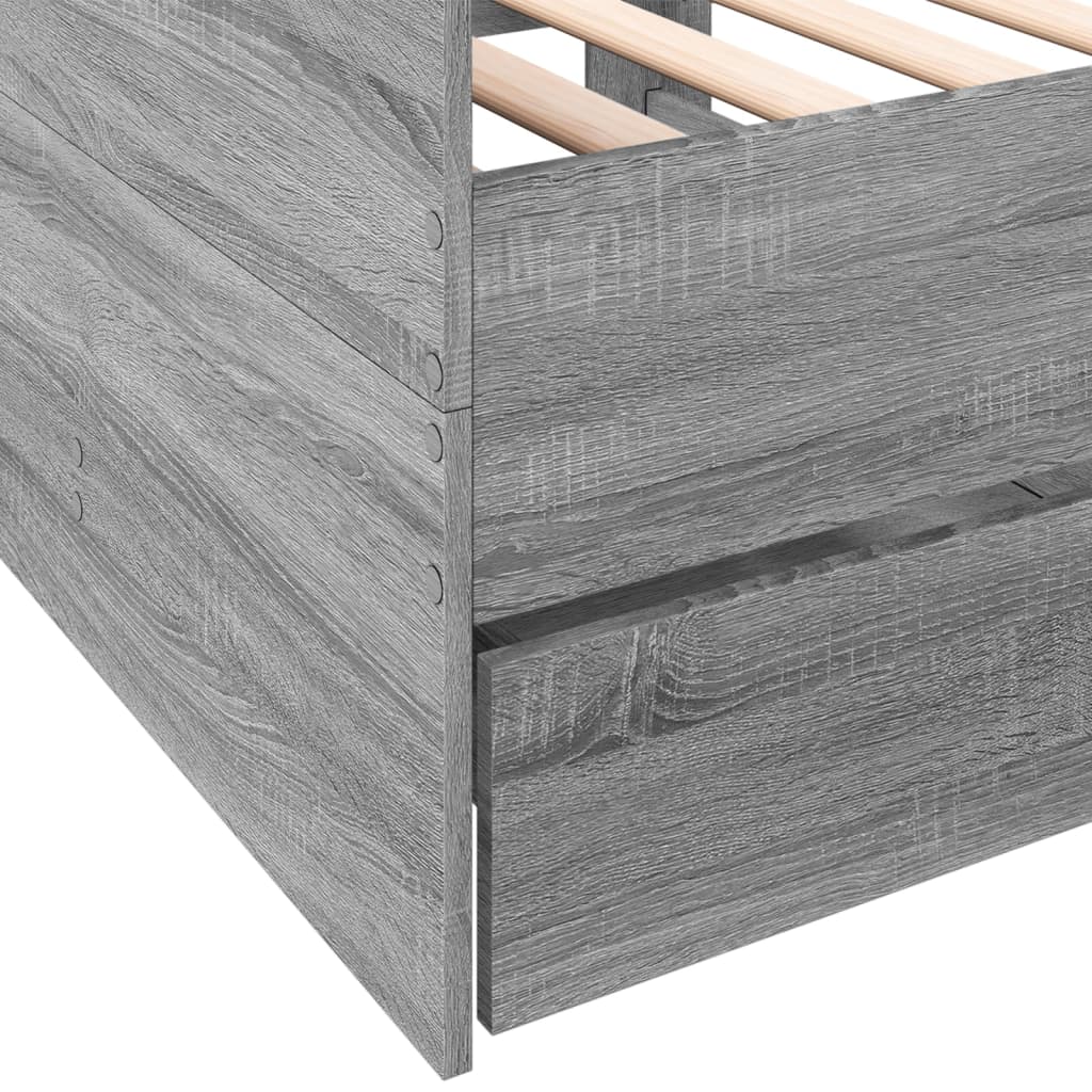 vidaXL Daybed | Grey Sonoma | Engineered wood | Small Single