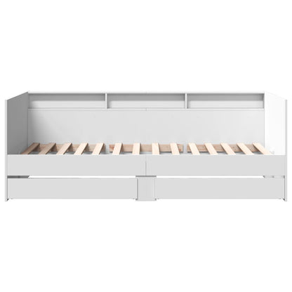 vidaXL Daybed | White | Engineered wood | 100x200 cm