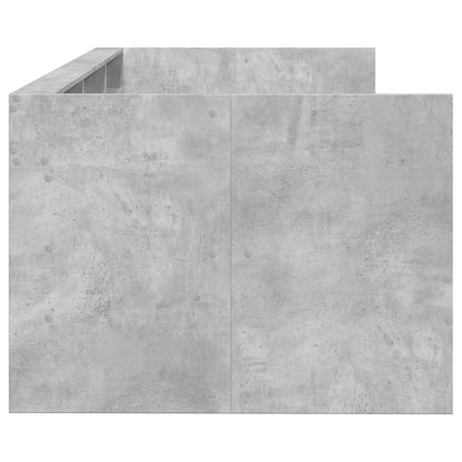vidaXL Daybed | Concrete Grey | Engineered Wood | Single | Daybed | Rectangular
