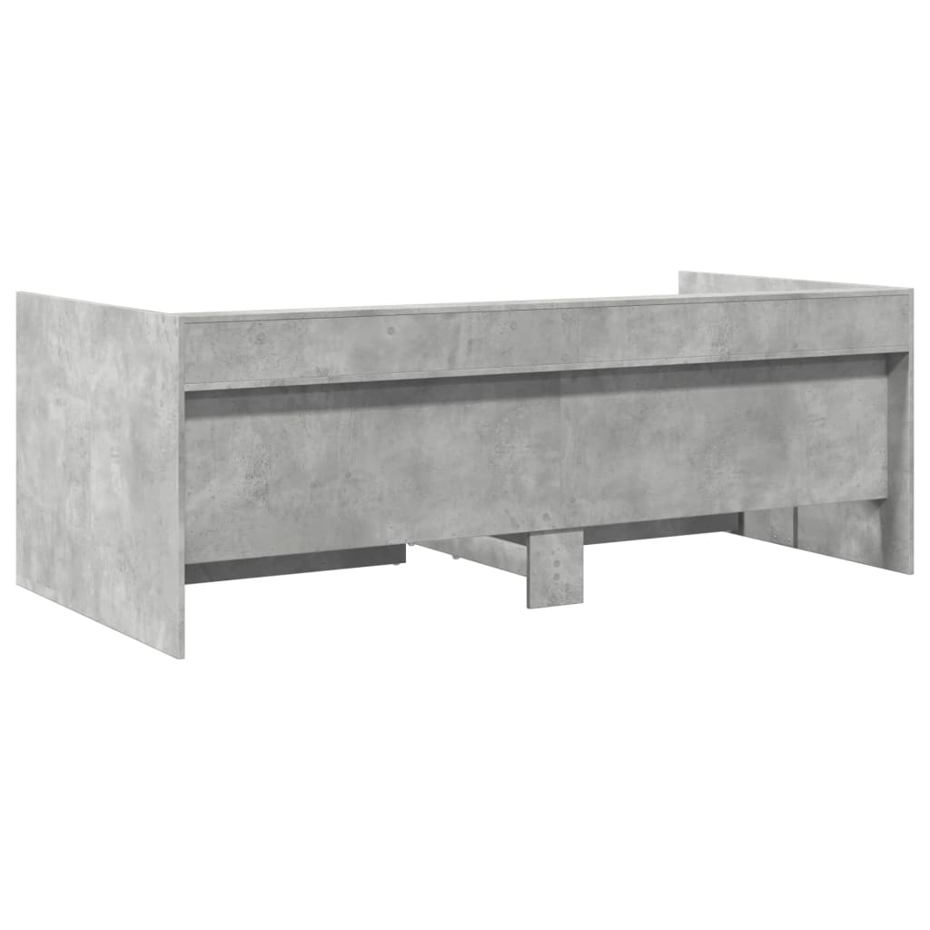 vidaXL Daybed | Concrete Grey | Engineered Wood | Single | Daybed | Rectangular