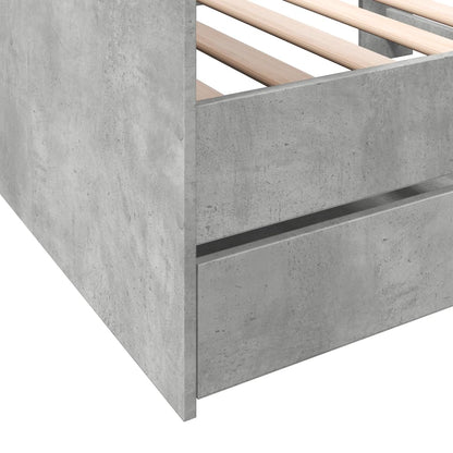 vidaXL Daybed | Concrete Grey | Engineered Wood | Single | Daybed | Rectangular