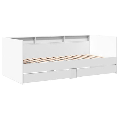 vidaXL Daybed | White | Engineered wood | Standard Single
