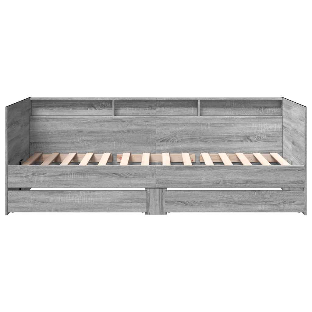 vidaXL Daybed | Grey Sonoma | Engineered wood | Single | Convertible | Daybed