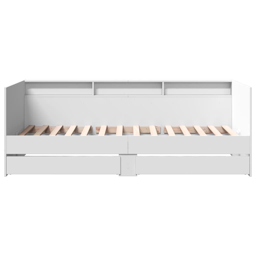 vidaXL Daybed | White | Engineered wood | Single | Daybed | Rectangular