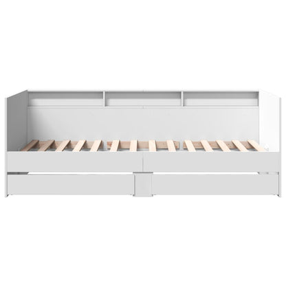 vidaXL Daybed | White | Engineered wood | Single | Daybed | Rectangular