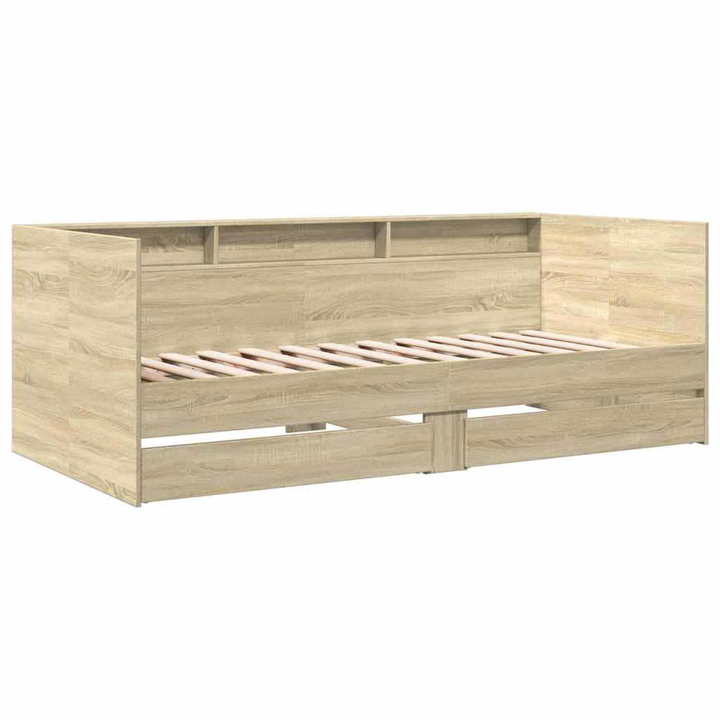 vidaXL Daybed | Sonoma Oak | Engineered Wood | 90 x 190 cm | Daybed