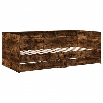 vidaXL Daybed | Smoked Oak | Engineered wood | Single | Convertible to sofa