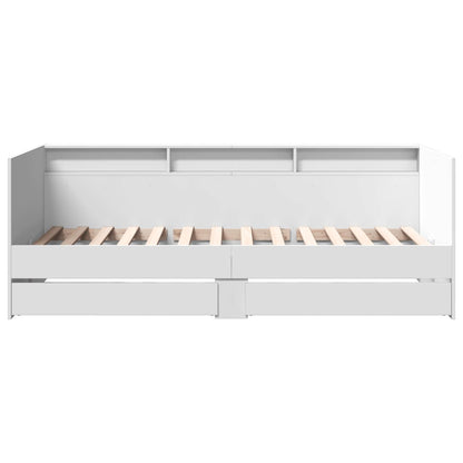 vidaXL Daybed | White | Engineered wood | Small Single | Daybed | Rectangular