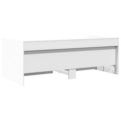 vidaXL Daybed | White | Engineered wood | Small Single | Daybed | Rectangular