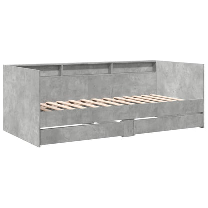 vidaXL Daybed | Concrete Grey | Engineered Wood | Small Single