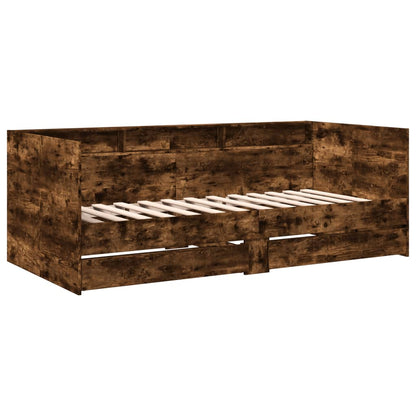 vidaXL Daybed | Smoked Oak | Engineered Wood | Small Single | Daybed
